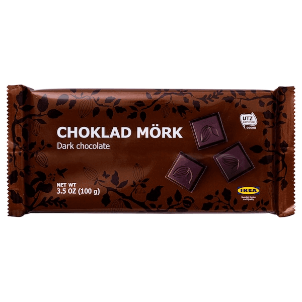 Dark Chocolate Tablet 60% UTZ 100g
